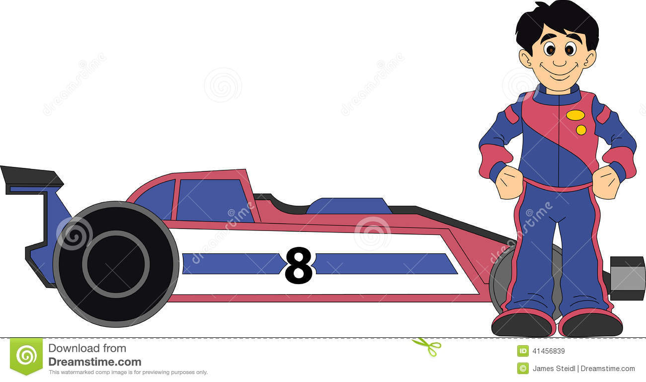 Clipart race car driver.