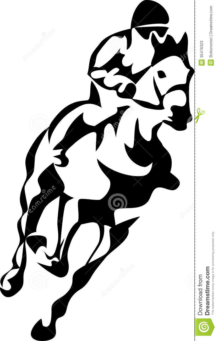 Horse Racing Clipart.