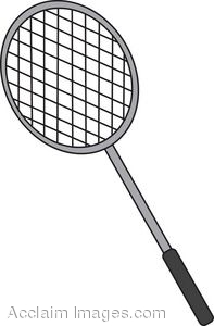 Badminton Racket Clip Art.