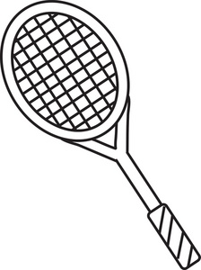 Crossed Tennis Racket Clipart.