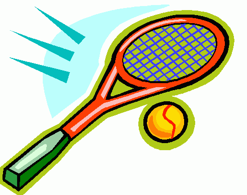 Pink Tennis Racket Clipart.