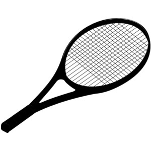 Tennis racket clip art.