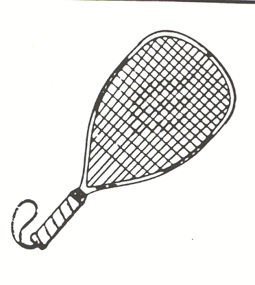 Racquetball Racquet Clip Art.