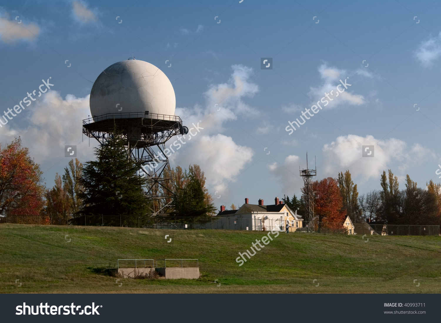 An Faa Radar Dome, Built In 1959, At Fort Lawton, A Closed United.