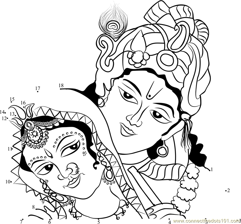 Radha Krishna Black And White PNG Transparent Radha Krishna.