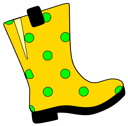 Rain Boot Clip Art.