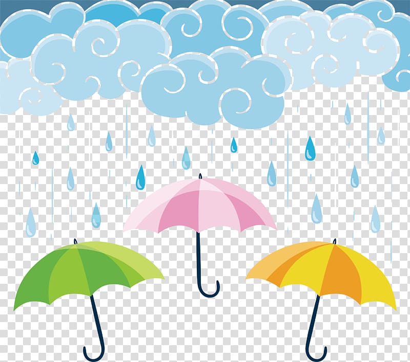 Umbrella banner illustraiton, Umbrella Graphic design Rain.
