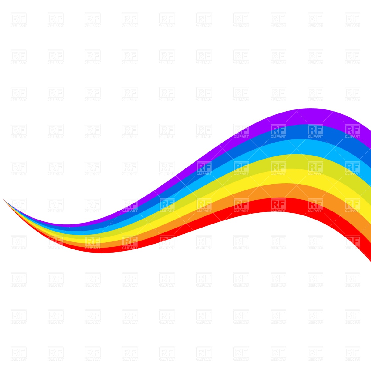 Rainbow banner Vector Image #853.