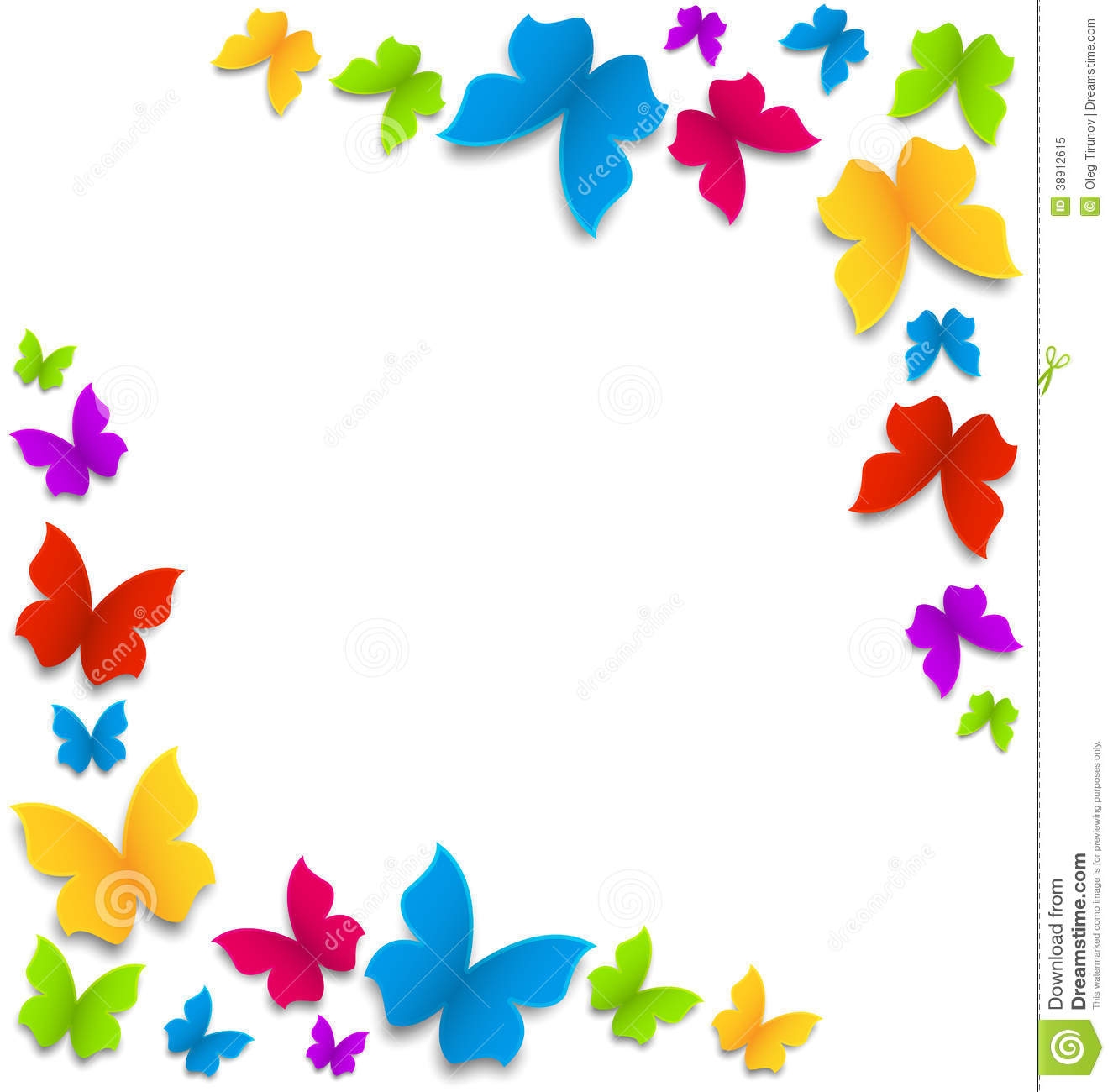 Rainbow Butterfly Clipart Border 20 Free Cliparts Download Images On 