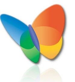 Rainbow Butterfly Logo.