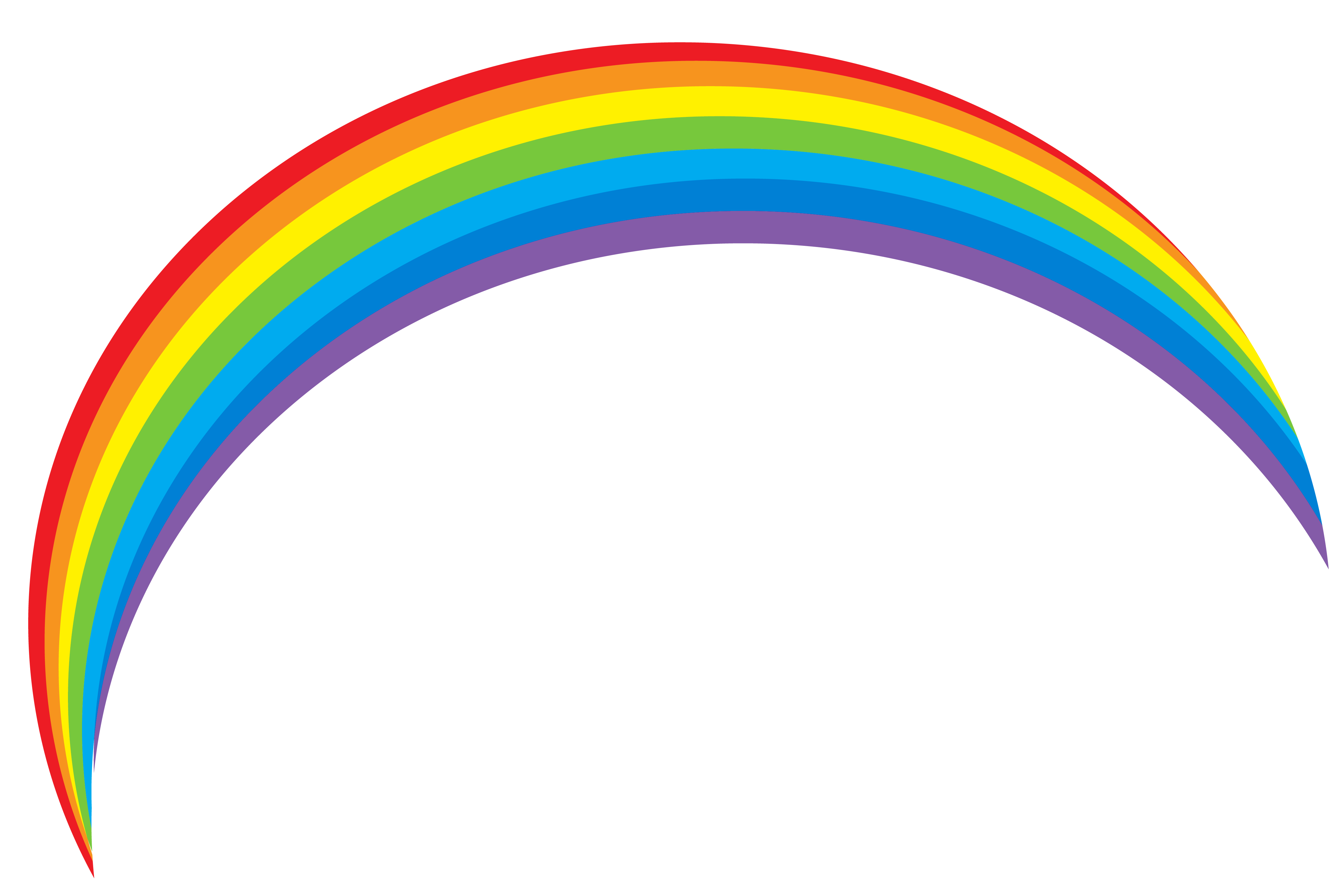 Transparent Rainbow Clipart.