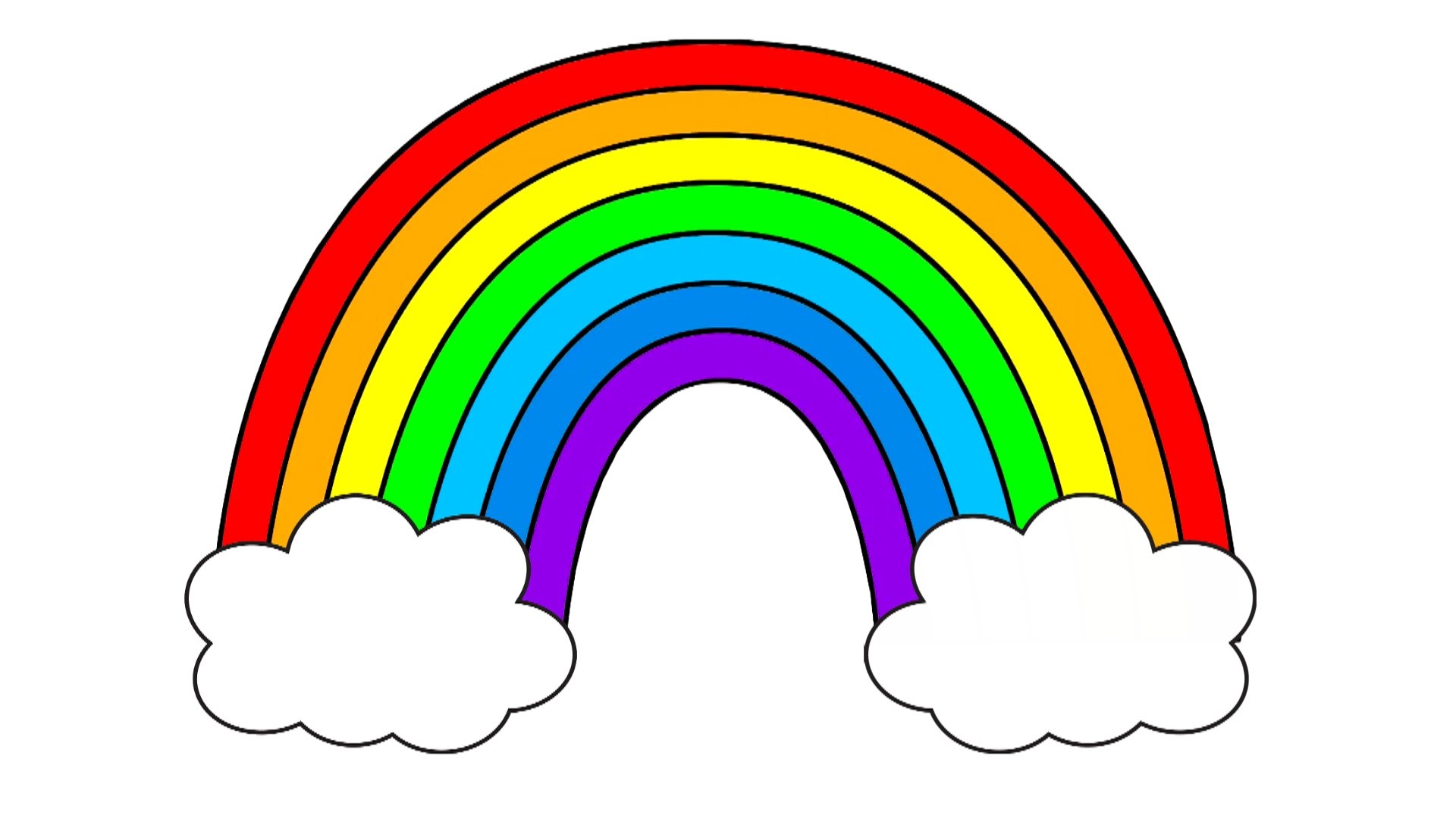 Rainbow colors clipart - Clipground