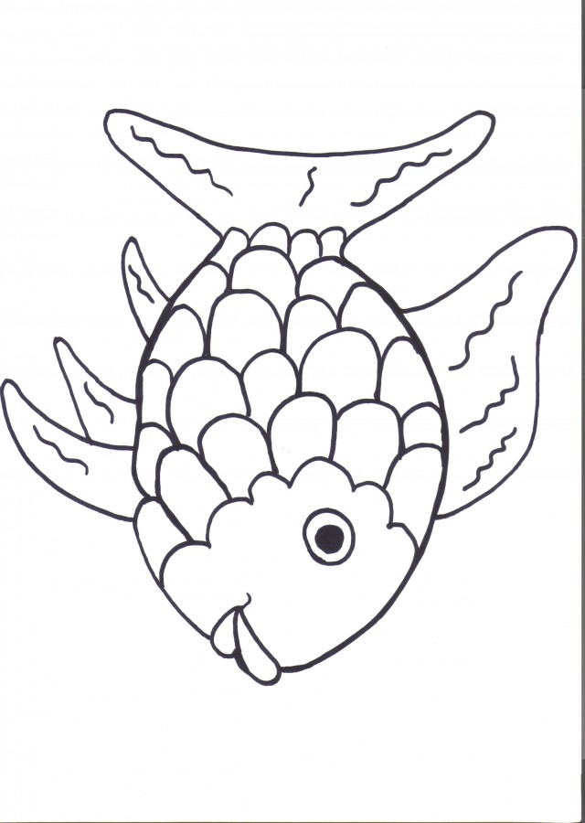 rainbow fish clipart black and white 20 free Cliparts ...