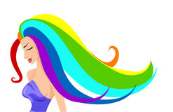 Rainbow Hair Clipart.