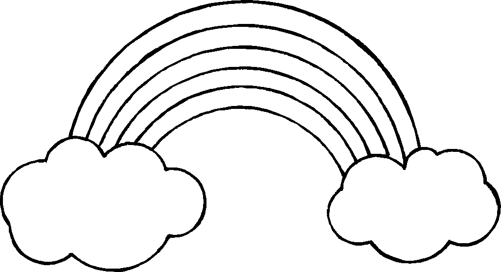 Rainbow Outline Clipart 10 Free Cliparts Download Images On