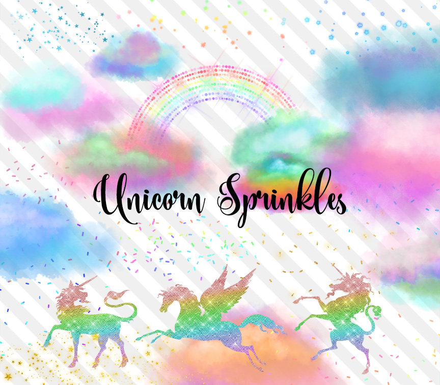 Unicorn Sprinkles Clip Art.