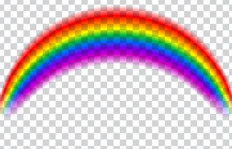 Transparent rainbow. Vector illustration. Realistic rainbow.