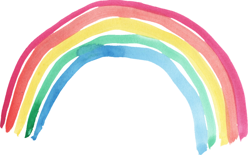 5 Watercolor Rainbow (PNG Transparent).