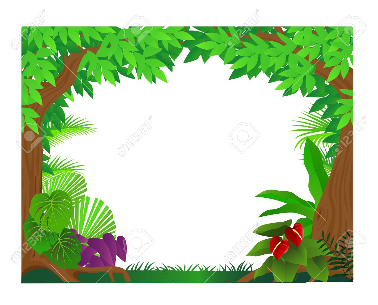 Jungle background clipart 2 » Clipart Station.