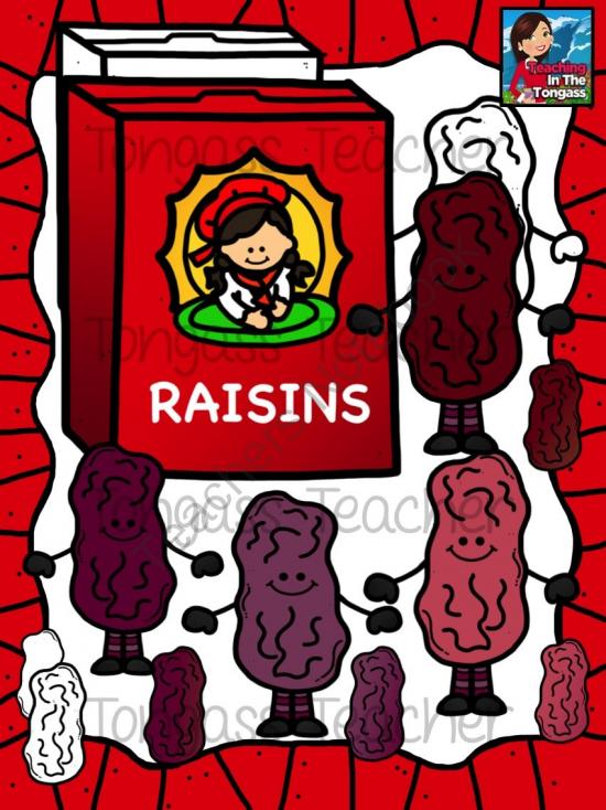 Raisins Clipart Bundle from tongassteacher on TeachersNotebook.com.