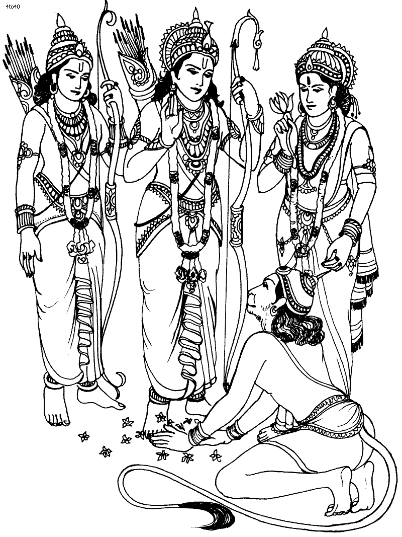 Lord Rama Coloring Pages - Learny Kids