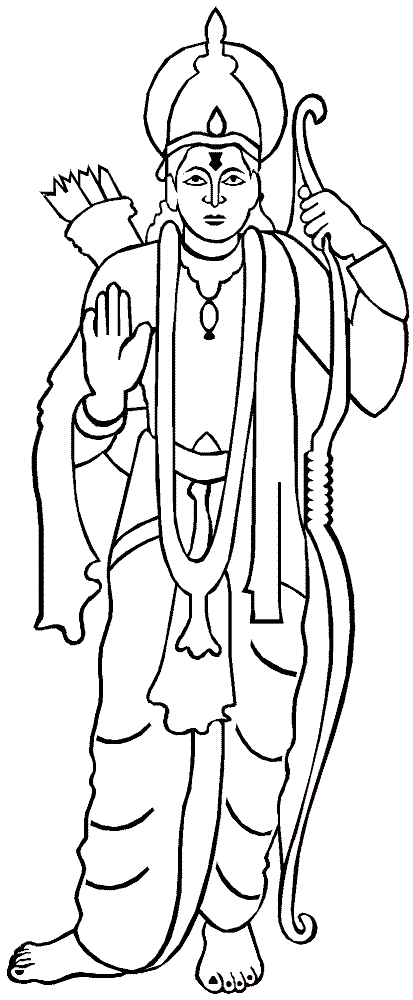 Lord Rama Coloring Pages - Learny Kids