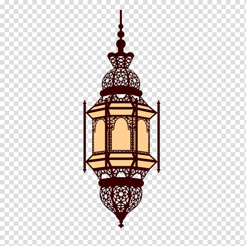 Lantern Arabic , Islamic Ramadan lamp, pendant lamp painting.