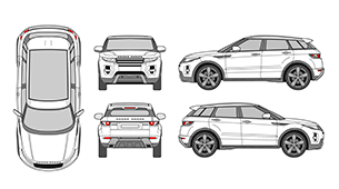 Land Rover Evoque Clipart.