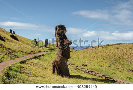 Rano Raraku Stock Photos, Royalty.