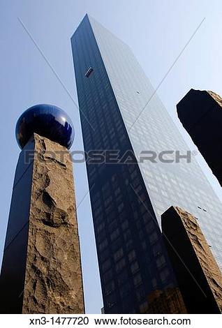 Stock Photography of Raoul Wallenberg Memorial, The Trump World.