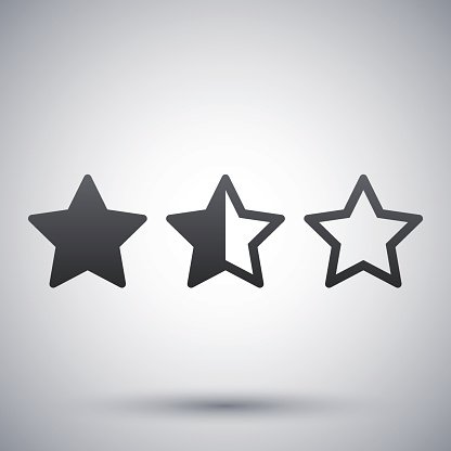 Rating stars icon, vector Clipart Image.