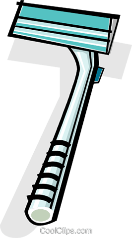 safety razor Royalty Free Vector Clip Art illustration.