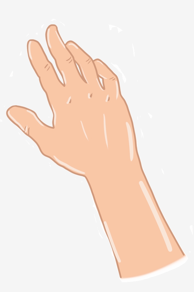 Cartoon Hand Reaching Out The Palm, Reach Out, Gesture.