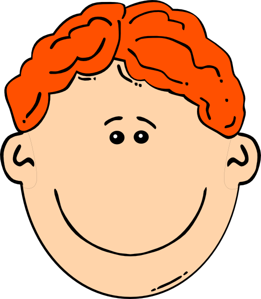 Smiling Red Head Boy Clip Art at Clker.com.