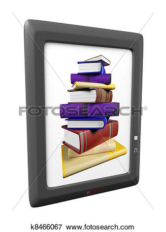 Stock Illustration of illustration of ebook reader device k8466067.