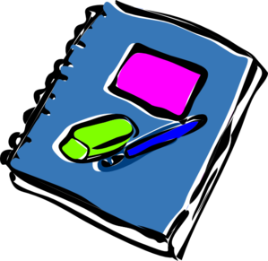 Readers Notebook Clipart.
