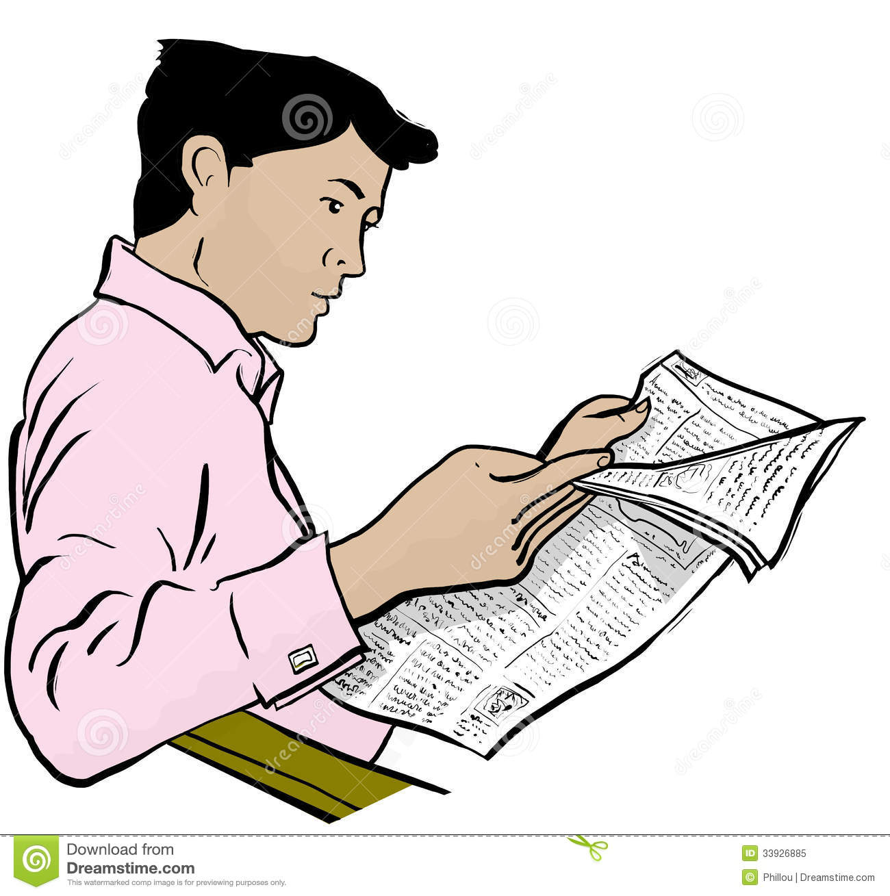 Man reading newspaper clipart 5 » Clipart Station.
