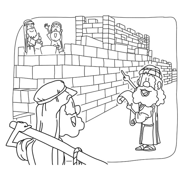 Christian clipArts.net _ Nehemiah rebuilt the Jerusalem's Walls.