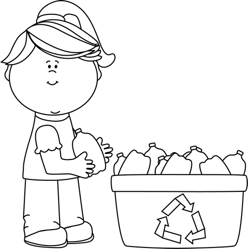 Recycle clipart black and white 5 » Clipart Station.