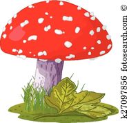 Amanita mushroom Clip Art Royalty Free. 551 amanita mushroom.