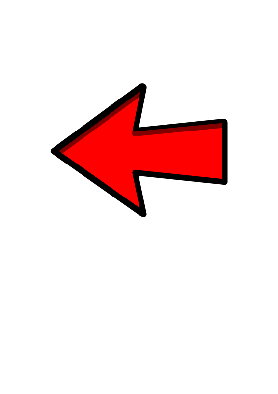 Free Clipart: Red Arrow Left Pointing.