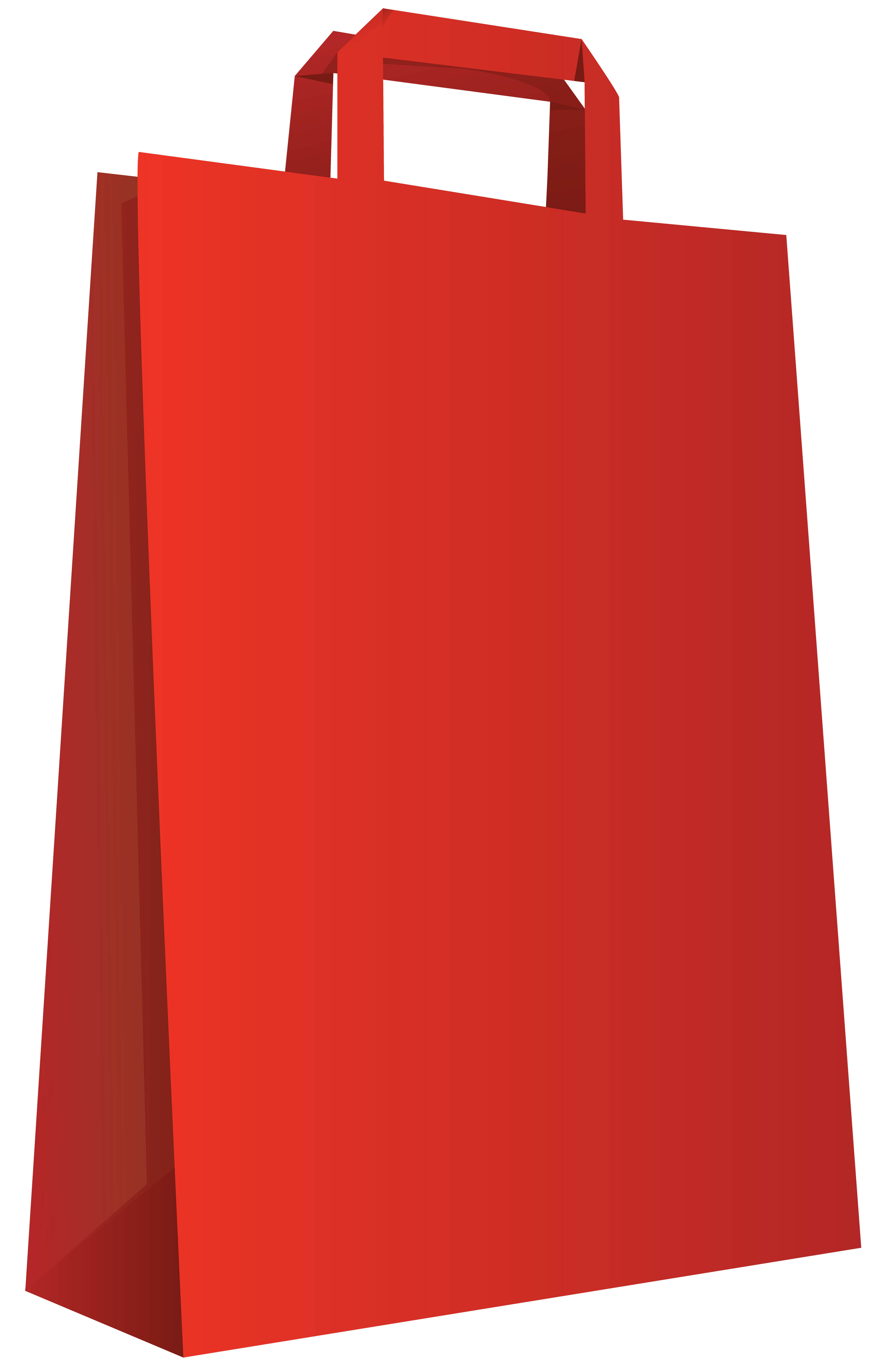 Red Bag Transparent PNG Clip Art Image.