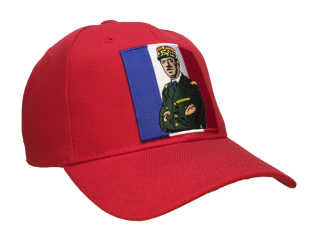 Charles De Gaulle Hat Red Ball Cap French Flag World War II French  Resistance.