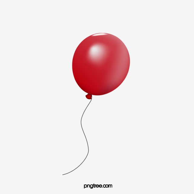 Red Balloon PNG Images.