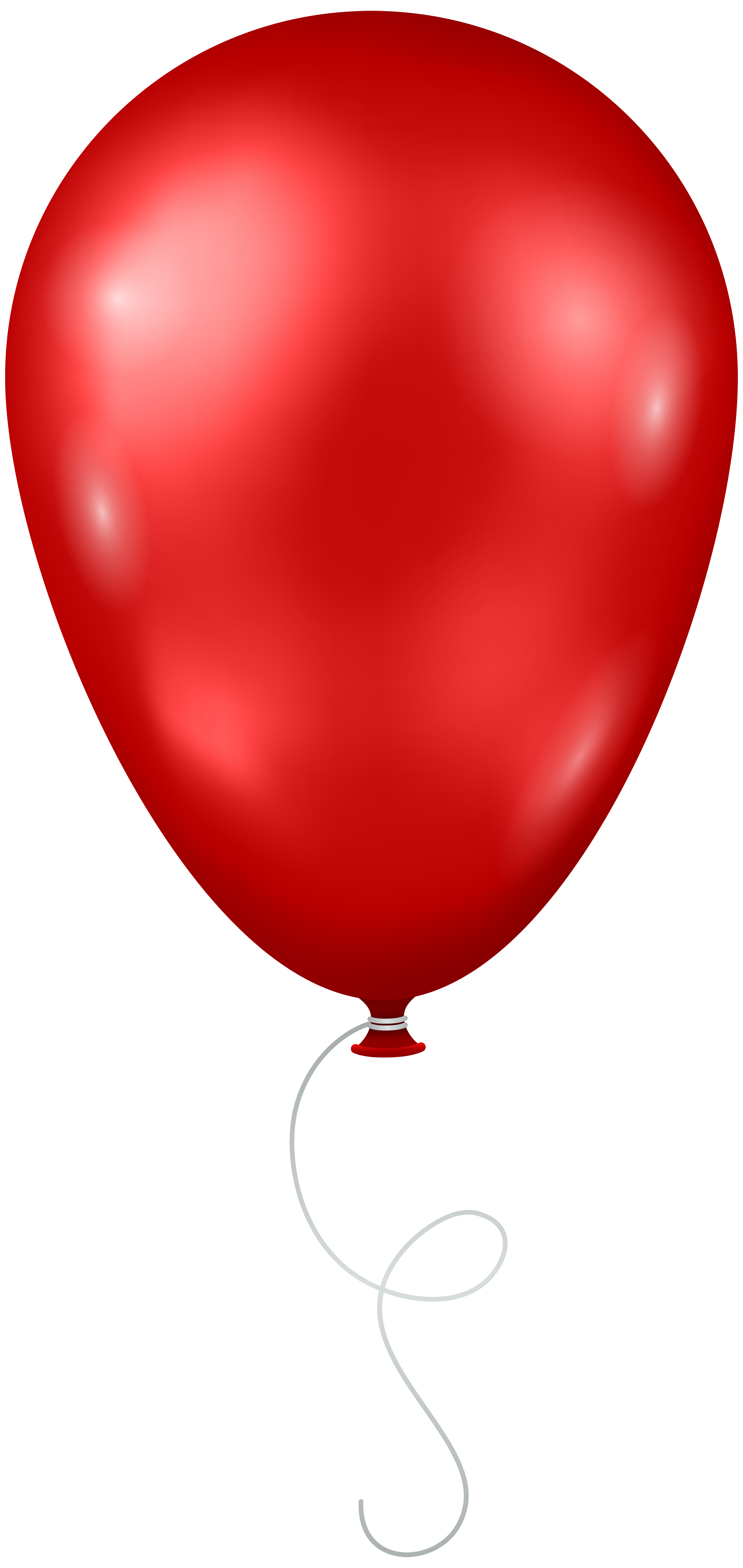 Red Balloon Transparent PNG Clip Art Image.