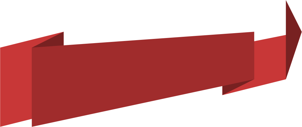 Red Banner PNG Image with Transparent Background.