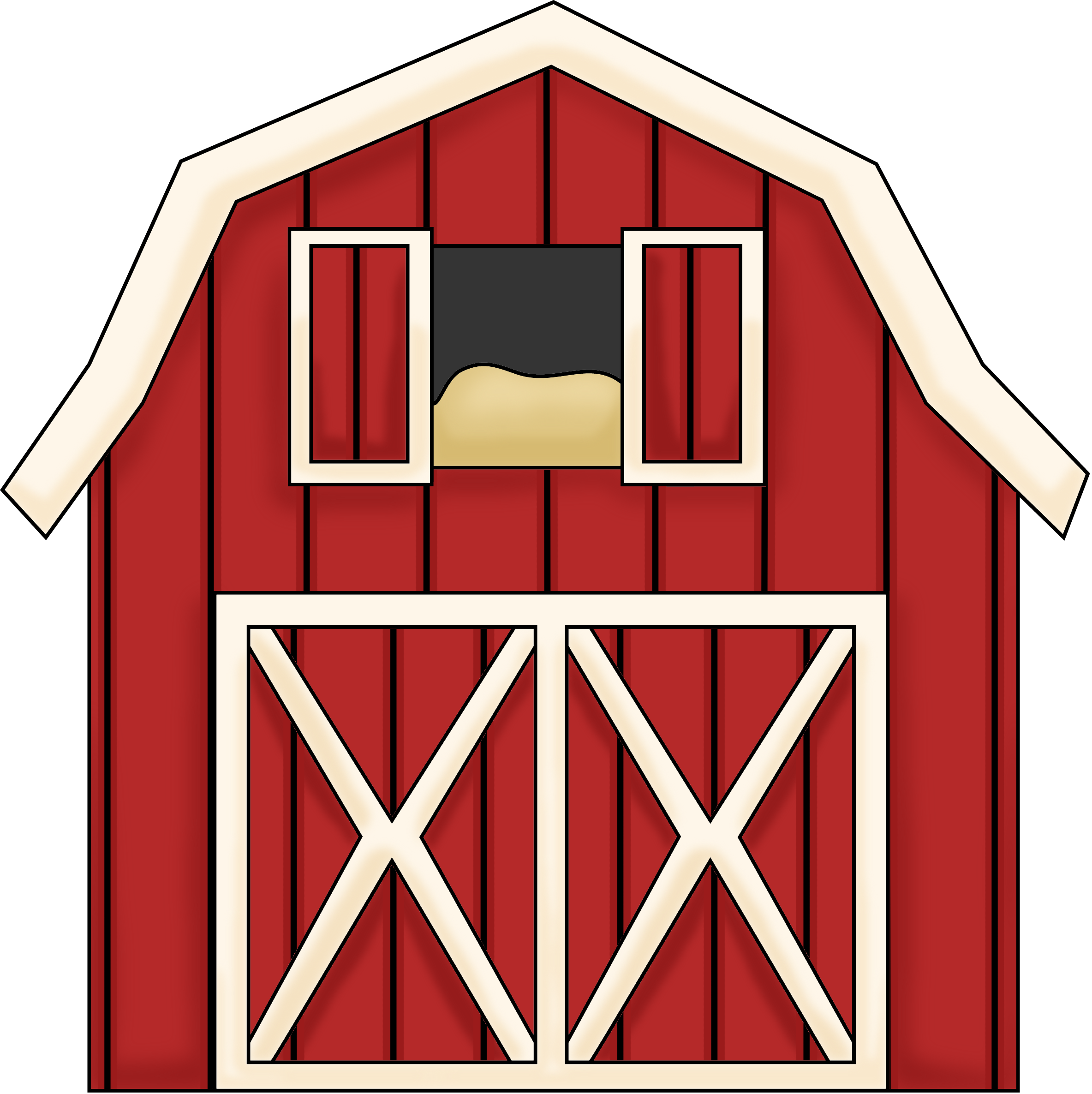 Little Red Barn Clipart.