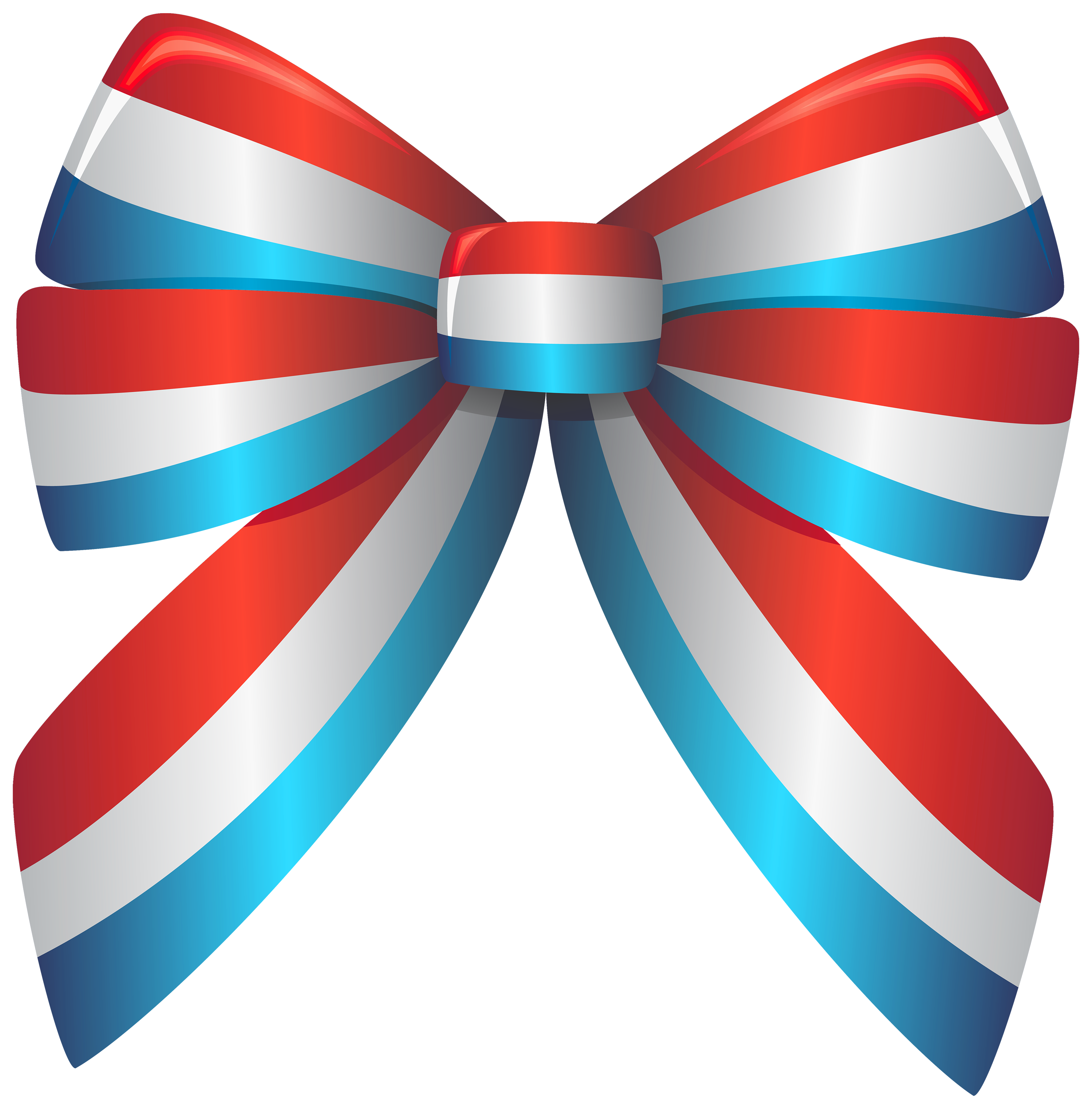 Red white and blue ribbon clipart.