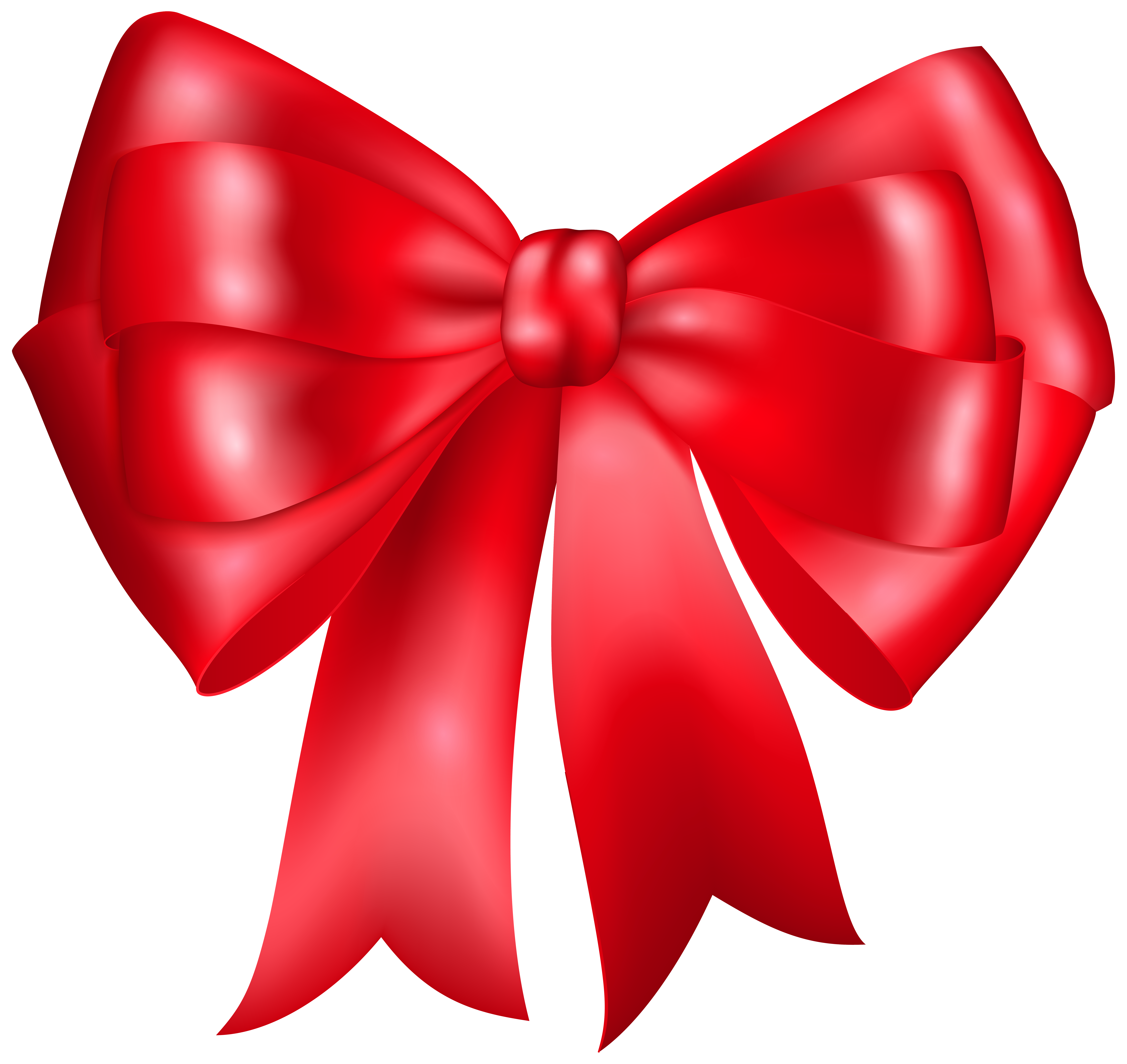 Red Bow Clip Art PNG Image.