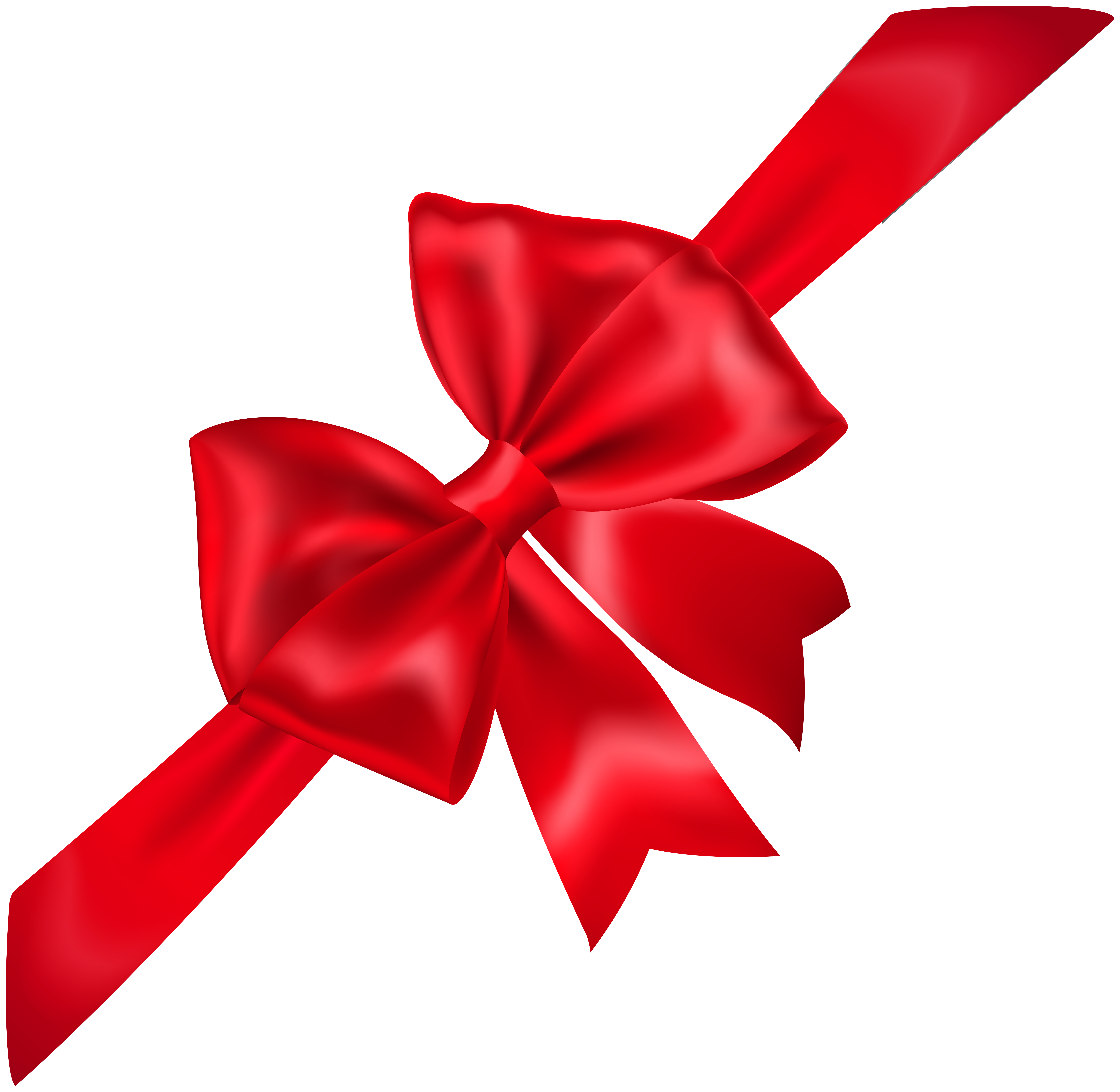 Red Bow Transparent PNG Image.